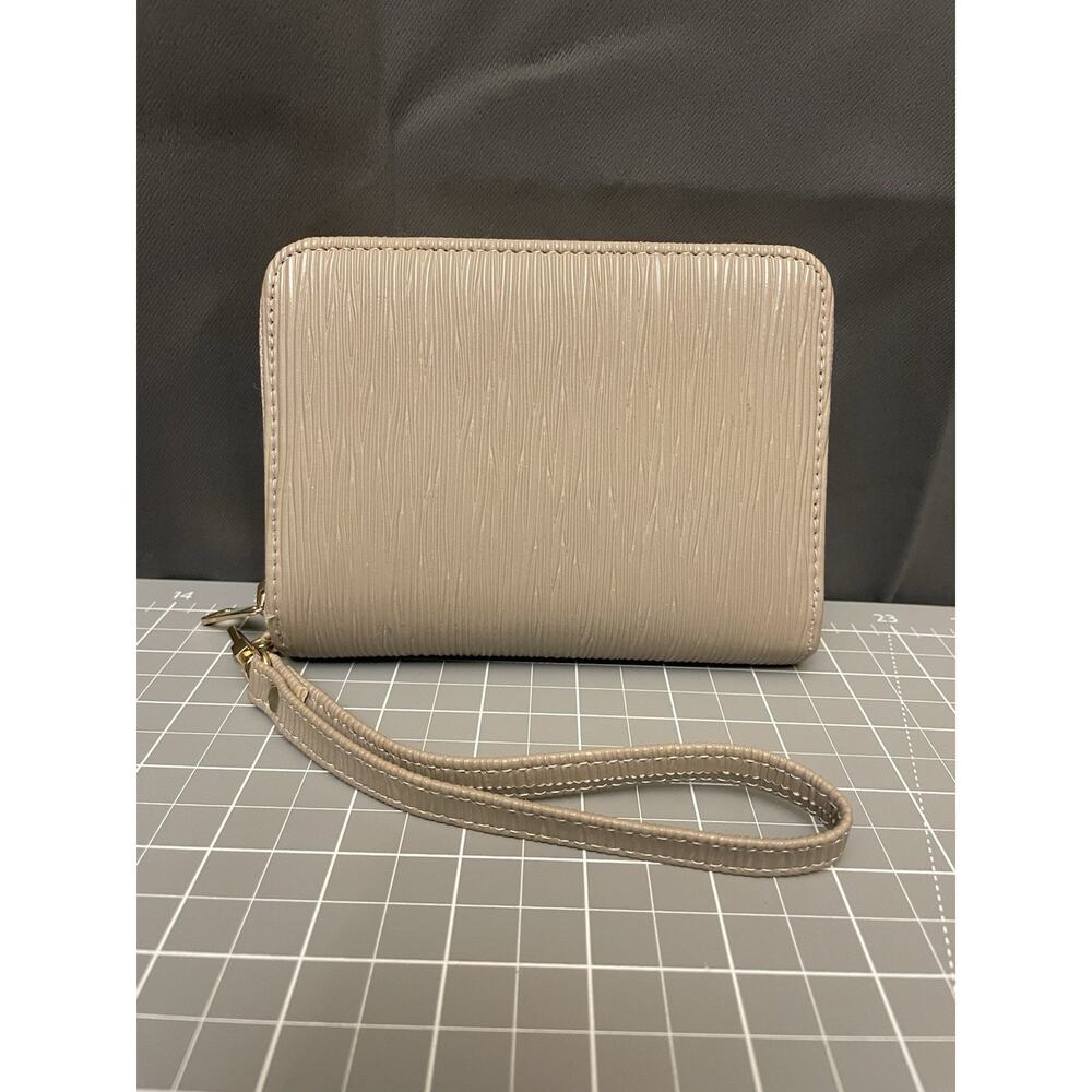 Princess Budget A7 Cash Envelope 6 Ring Wallet Neutral Beige w/ Flower Envelopes